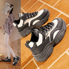Damen modische Chunky Sneakers mit stabiler Profilsohle und atmungsaktiver Oberfläche R&B