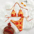 Damen Triangel-Bikini-Set mit floralem Design R&B