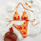 Damen Triangel-Bikini-Set mit floralem Design R&B