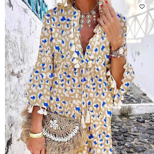 Damen Hippie-inspiriertes Kleid R&B