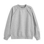 Damen bequemer Sweatshirt mit Raglanärmeln und hochwertigem Baumwollmix