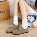 Damen bequeme Sneakers aus weichem Wildleder R&B