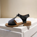 Damen Komfortable Sandalen mit verstellbarem Riemen und modischer Schnalle R&B