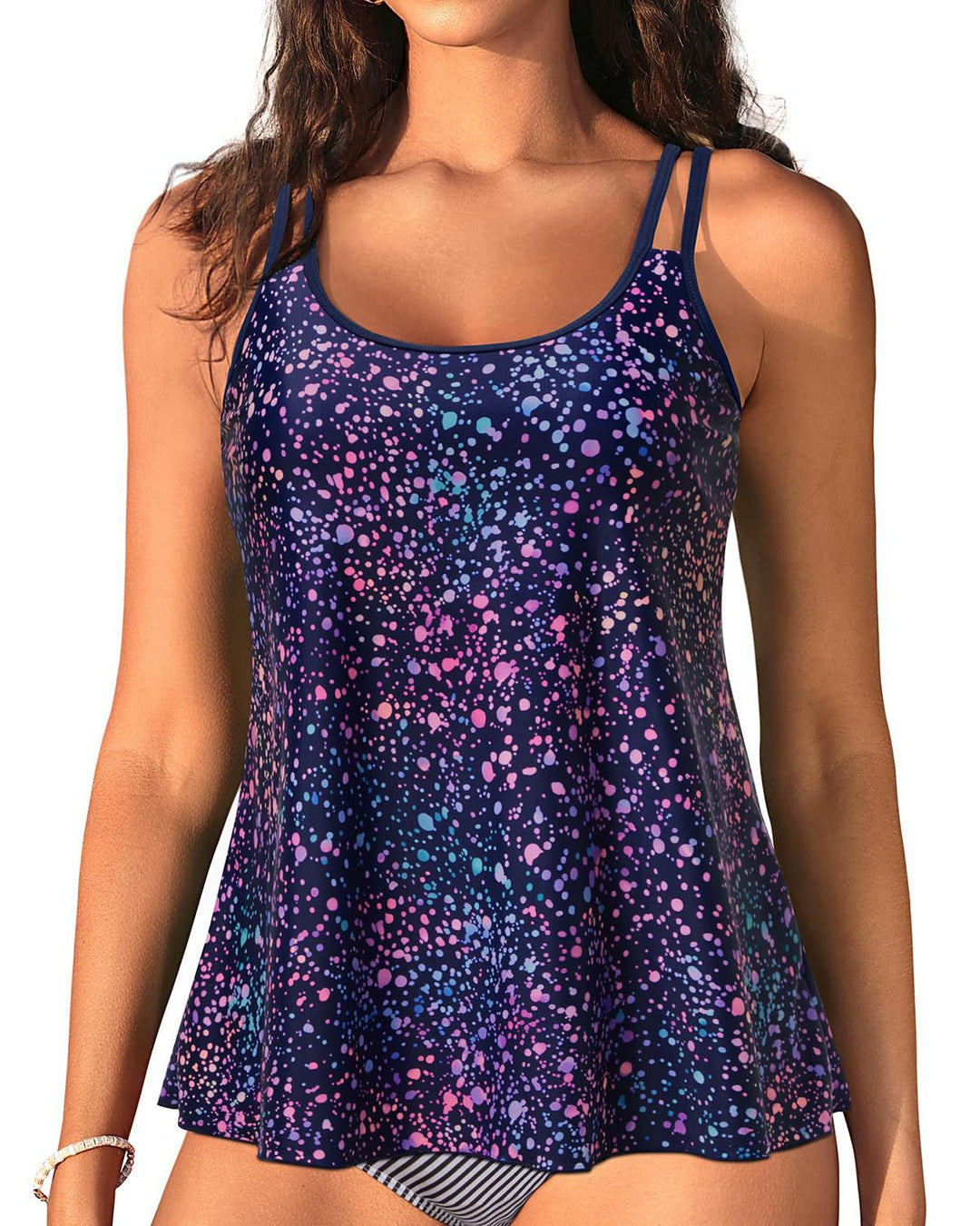 Damen Sportliches Tanktop mit verstellbaren Trägern R&B