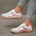 Damen sportliche Sneakers im Retro-Stil mit atmungsaktiver Oberflächenstruktur und rutschfester Sohle R&B