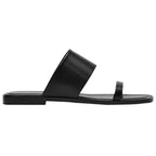 Damen Flache Riemensandalen mit breitem Riemendesign und bequemem Fußbett R&B