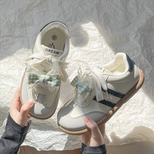 Damen Verspielte Sneakers mit innovativem Schleifendetail und atmungsaktiver Konstruktion R&B
