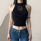 Damen elegantes Tanktop mit verspieltem Rückendetail R&B
