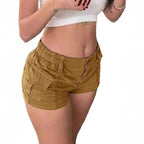 Damen Cargo-Shorts mit praktischen Taschen und elastischem Bund R&B