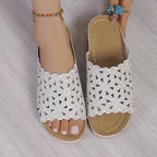 Damen Sandalen mit floraler Spitze R&B