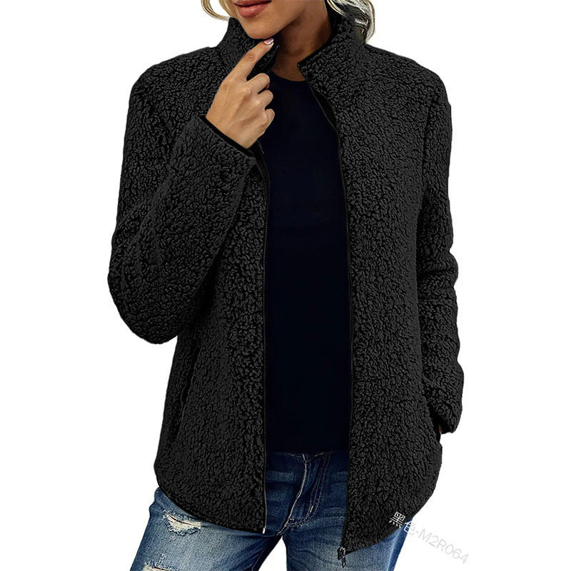 Damen Fleecejacke mit wunderbar weichem Material und stylischem Reißverschluss R&B