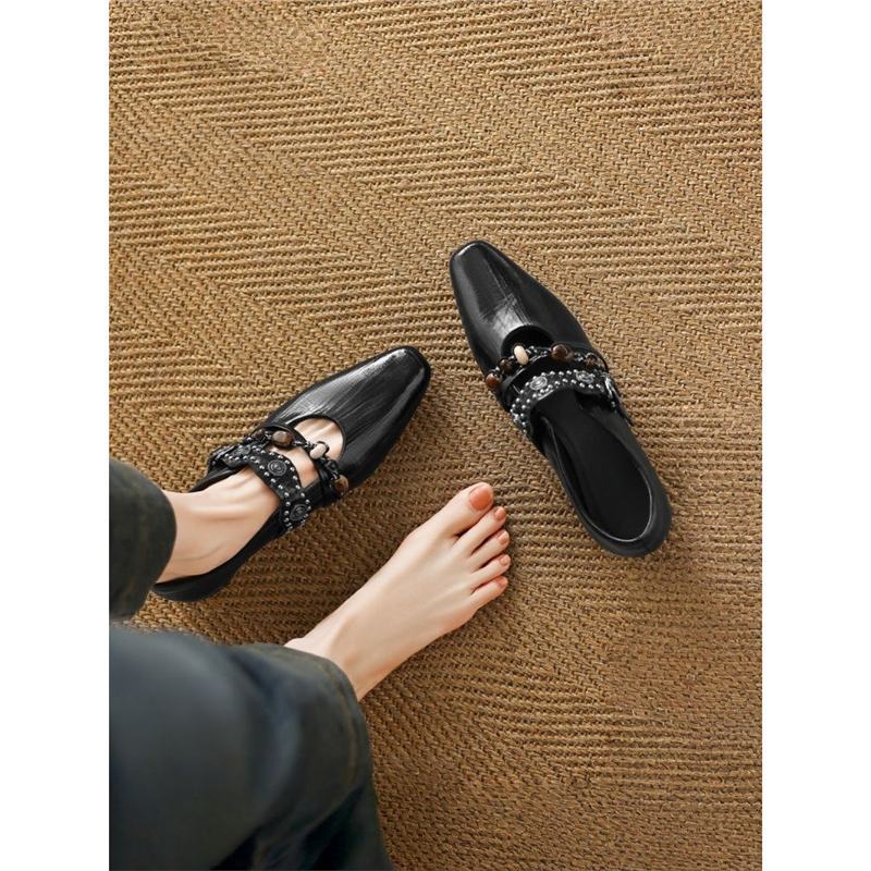 Damen elegante Quasten-Slipper R&B