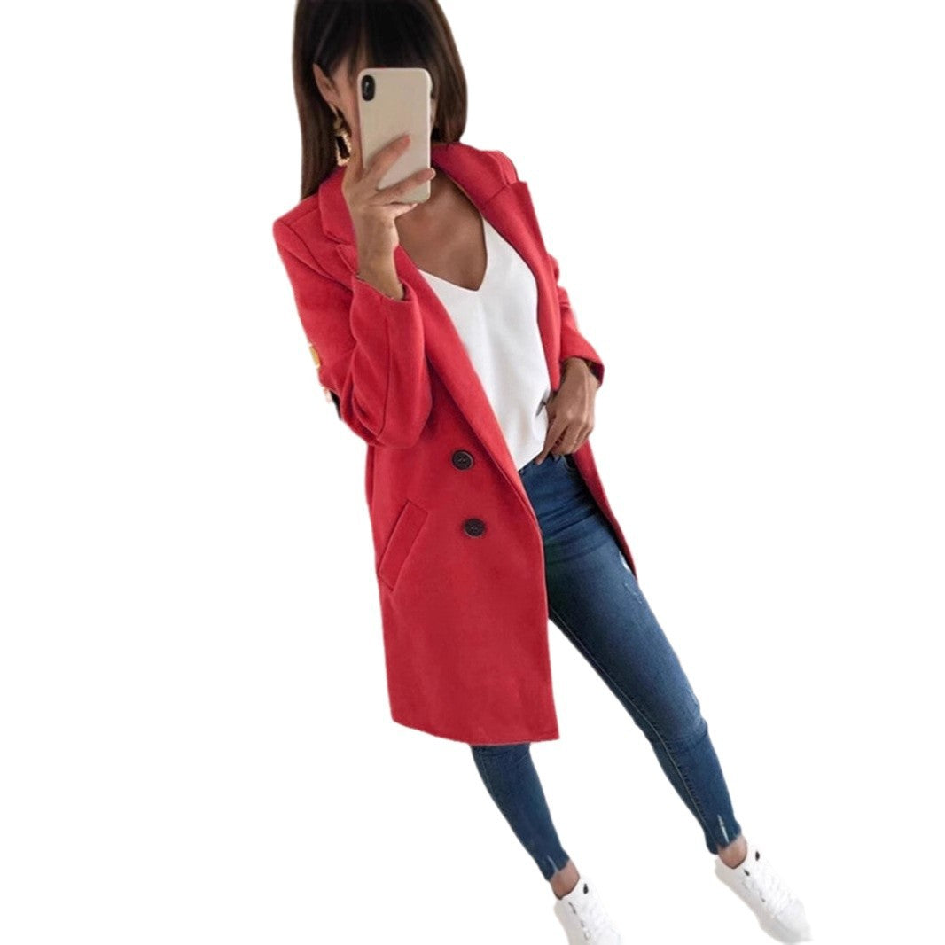 Damen Blazer im doppelten Knopfdesign R&B