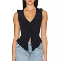 Damen Wickeloberteil mit Rüschendetails R&B