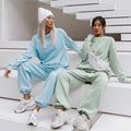Damen nan weiches Oversize-Sweatshirt und weite Relaxhose im Vintage-Washed-Finish R&B
