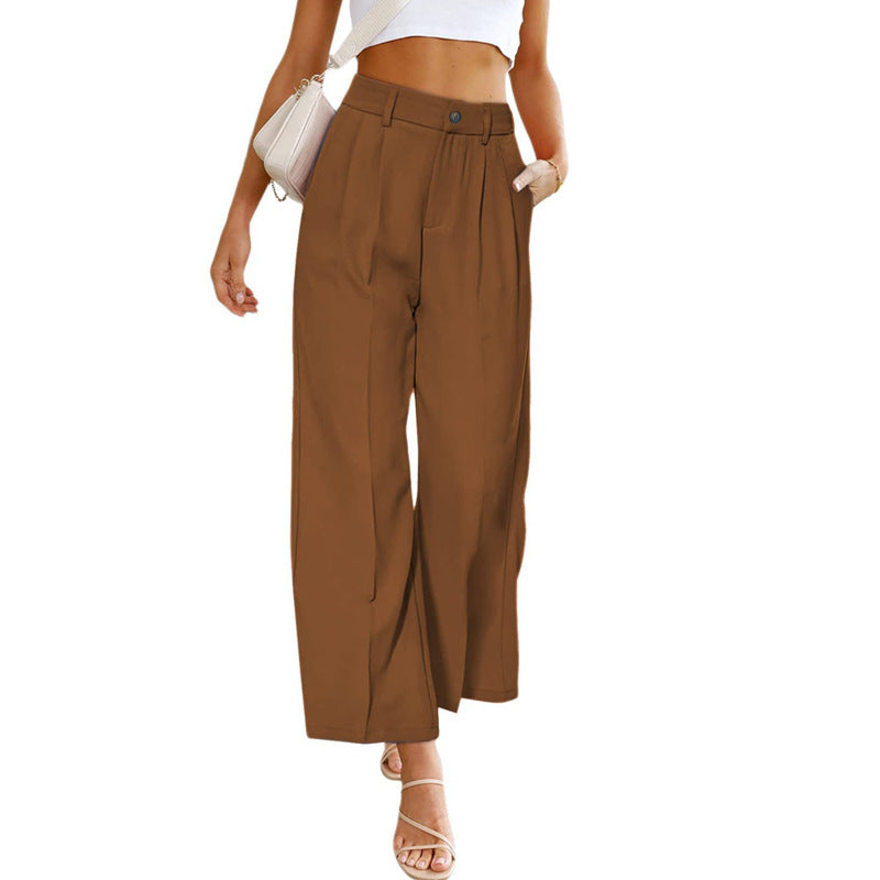 Damen Weite Hochspringhose mit elegantem Faltenwurf R&B
