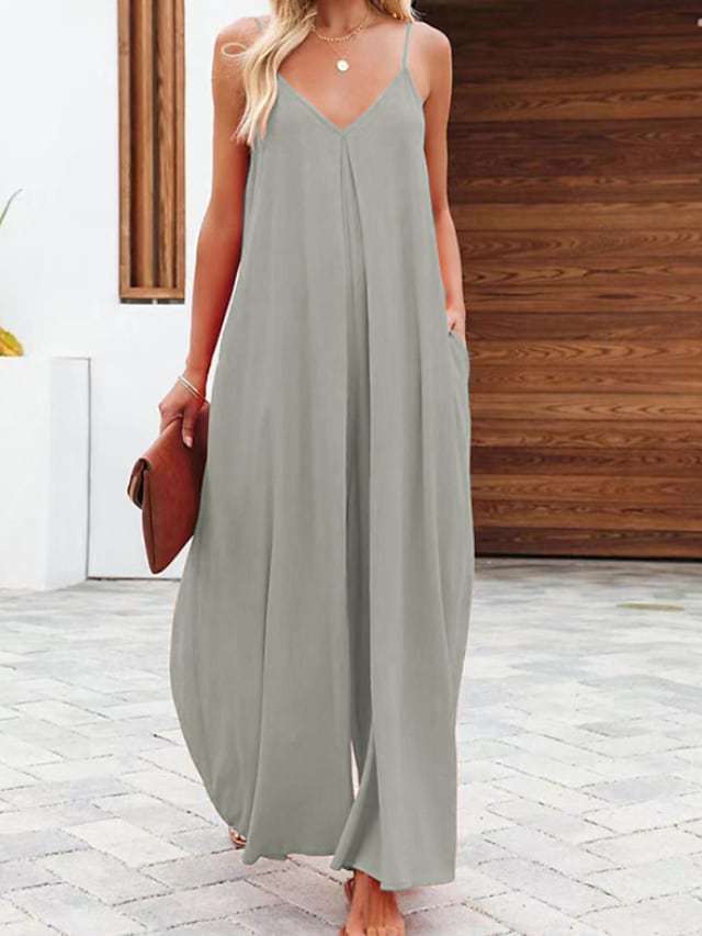 Damen lässiges Maxikleid R&B