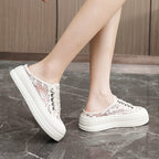 Damen Modische Slip-On Sneaker mit Glitzerakzenten R&B