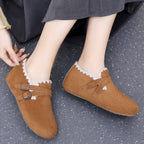 Damen Kuschelige Clogs mit dekorativem Schnallenverschluss R&B