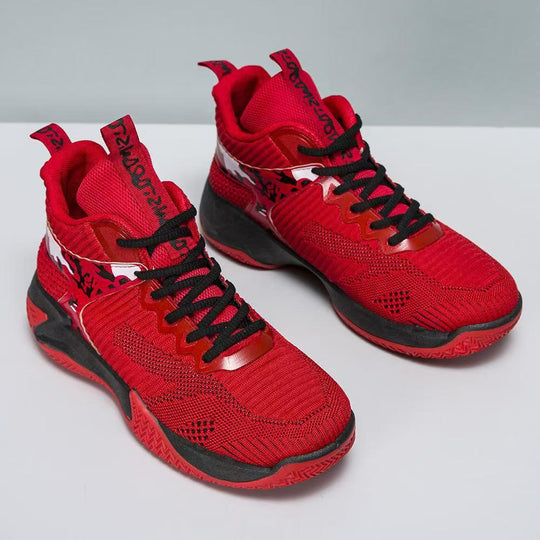 Damen Sportliche High-Performance Basketball-Sneaker mit atmungsaktiver Mesh-Oberfläche und dämpfender Sohle R&B
