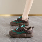 Damen Sportliche Sneakers mit elastischem Riemensystem und dicker Sohle R&B