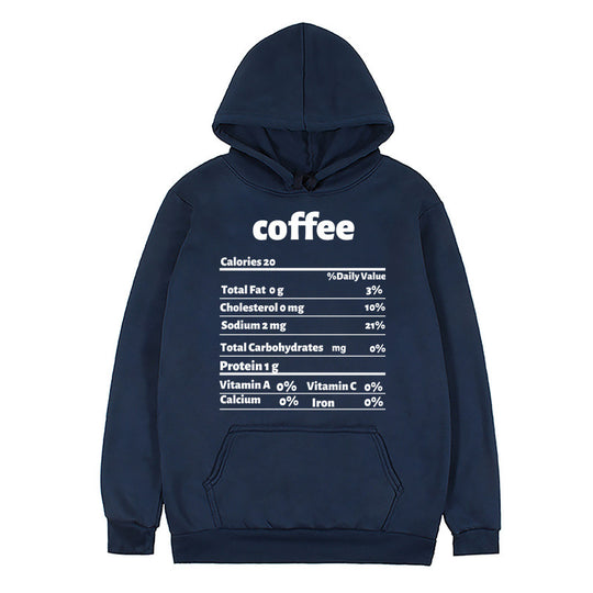 Damen Kapuzenpullover mit kreativem Nährwertdesign R&B