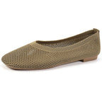 Damen atmungsaktive Flatschuhe mit luftiger Struktur R&B