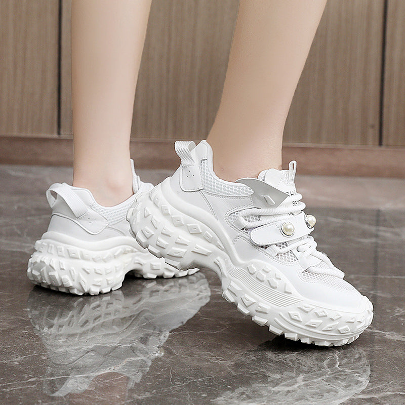 Damen Sportliche Sneakers mit rutschfester Laufsohle und atmungsaktivem Obermaterial R&B