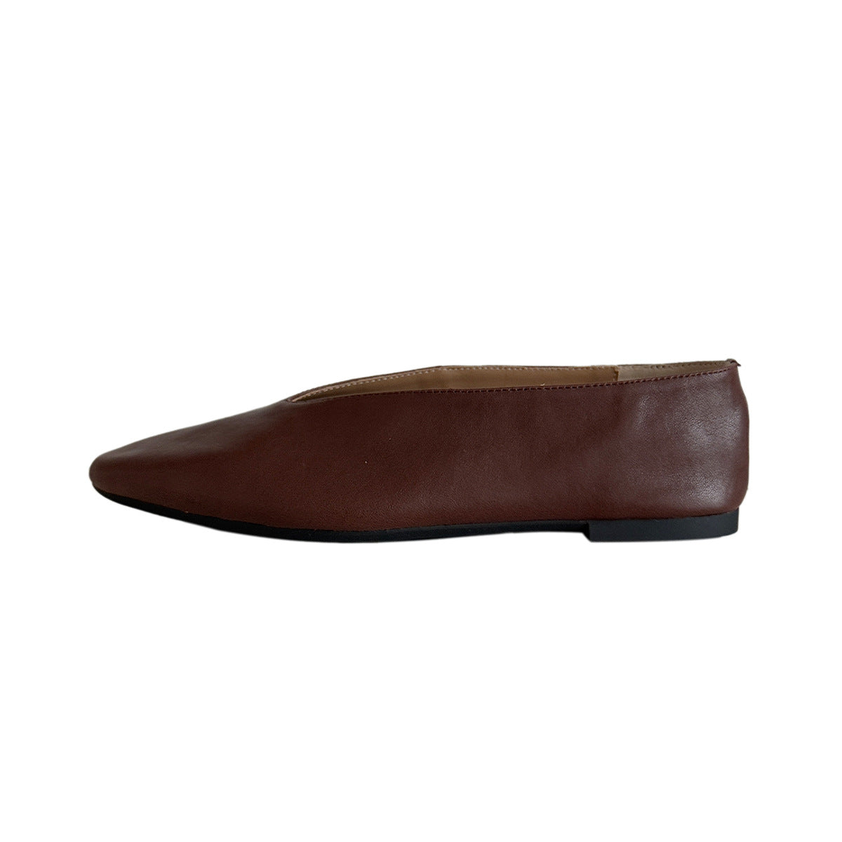 Damen elegant geschnittene Ballerinas aus hochwertigem Leder R&B