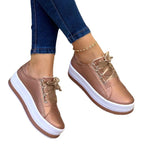 Damen Sportliche Sneakers mit Plateau-Sohle