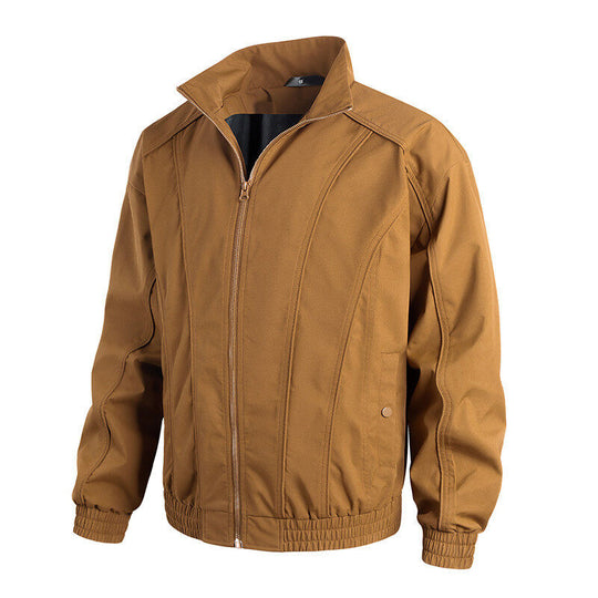 Herren Freizeitjacke mit hochschließendem Kragen und elastischem Bund R&B