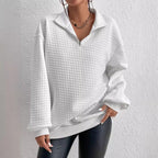 Damen Pullunder mit Stehkragen und strukturiertem Design R&B