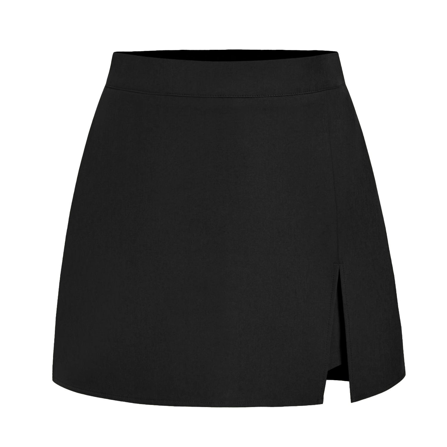 Damen eleganter Kurzrock mit seitlichem Schlitz und hohem Bund R&B