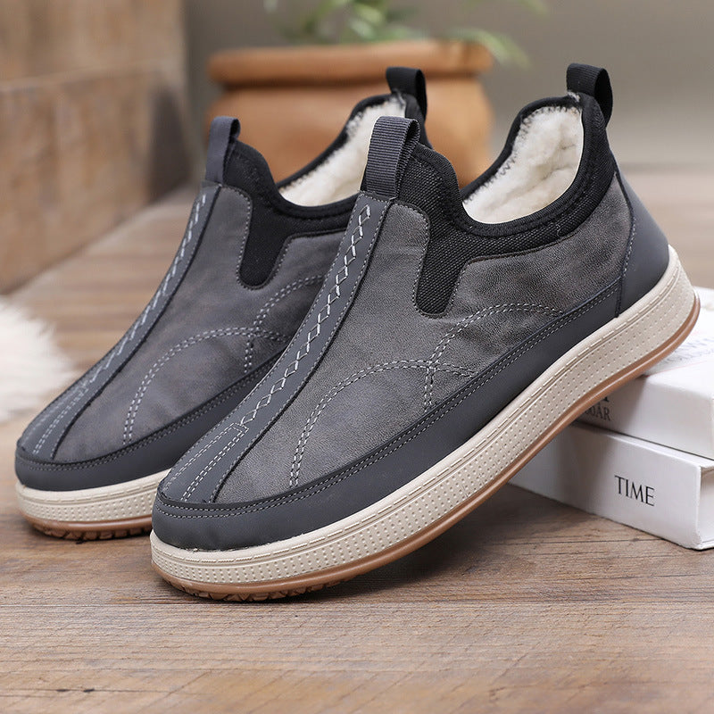 Damen Bequeme und stylische Warmfutter Slip-On Schuhe R&B