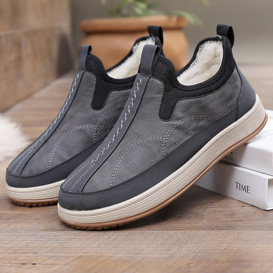 Damen Bequeme und stylische Warmfutter Slip-On Schuhe R&B