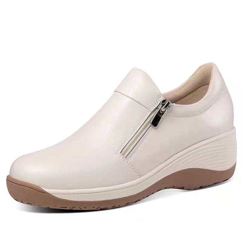 Damen Komfortable Slip-On Schuhe mit modischem Reißverschluss und gedämpfter Sohle R&B