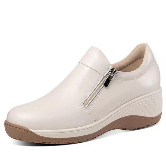 Damen Komfortable Slip-On Schuhe mit modischem Reißverschluss und gedämpfter Sohle R&B
