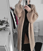 Damen luftiger Strickcardigan mit weit geschnittenen Ärmeln R&B