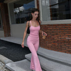 Damen Sportliches Set mit figurbetontem Top und Bootcut-Hosen R&B