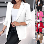 Damen Eleganter und moderner Blazer mit aufrollbaren Ärmeln