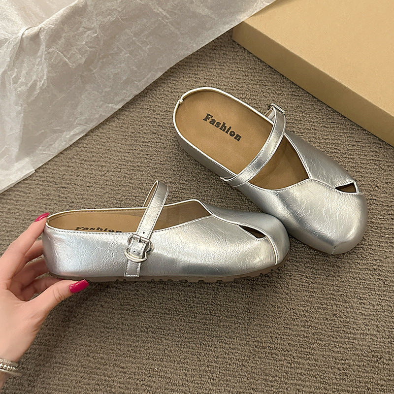 Damen Komfortable Clogs mit verstellbarem Riemen R&B