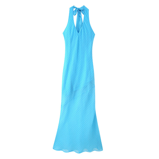 Damen Maxikleid mit raffiniertem Rückenausschnitt und eleganten Rüschen R&B
