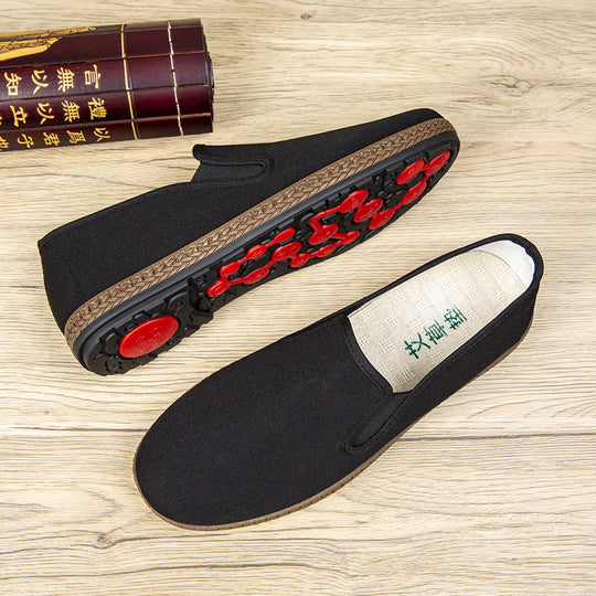Damen klassische Slip-On Slipper aus elastischem Material R&B