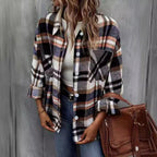 Damen lässige Karomuster Hemdjacke R&B