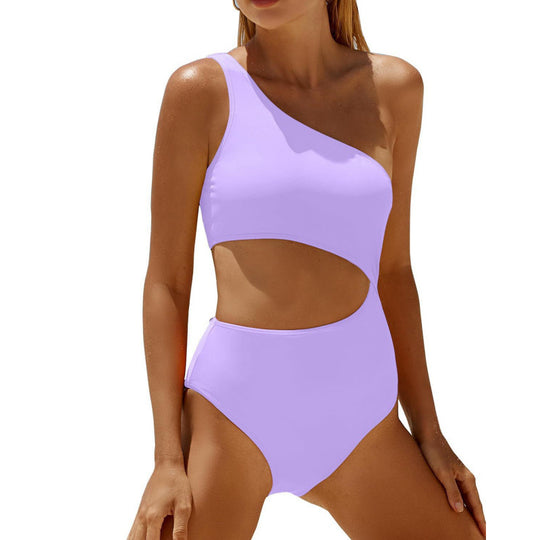 Damen Einseitiger Cut-Out Badeanzug mit attraktivem Design R&B