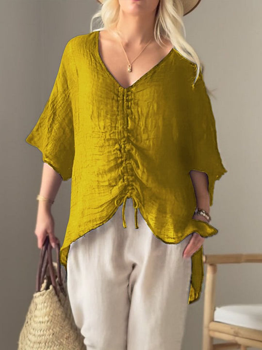 Damen leichtes, oversize Tunika-Shirt R&B