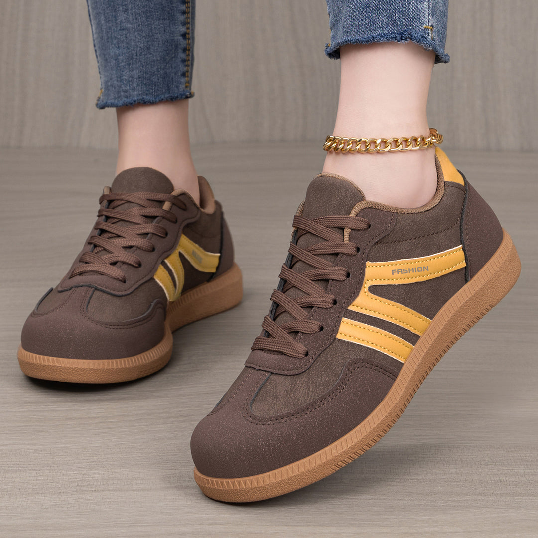 Damen Sportliche Sneakers mit rutschfester Gummisohle und modischem Design R&B