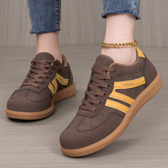 Damen Sportliche Sneakers mit rutschfester Gummisohle und modischem Design R&B