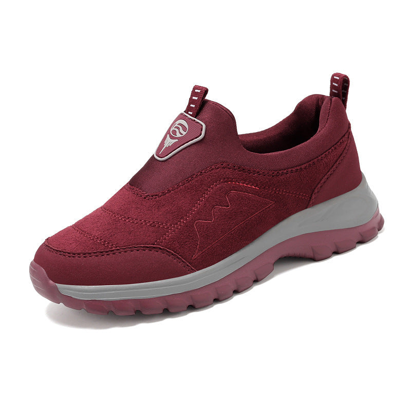 Damen Leichte und flexible Sport-Sneaker mit elastischem Einstieg R&B