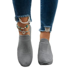 Damen Slip-On Sneaker mit ergonomischem Fußbett und elastischem Obermaterial R&B